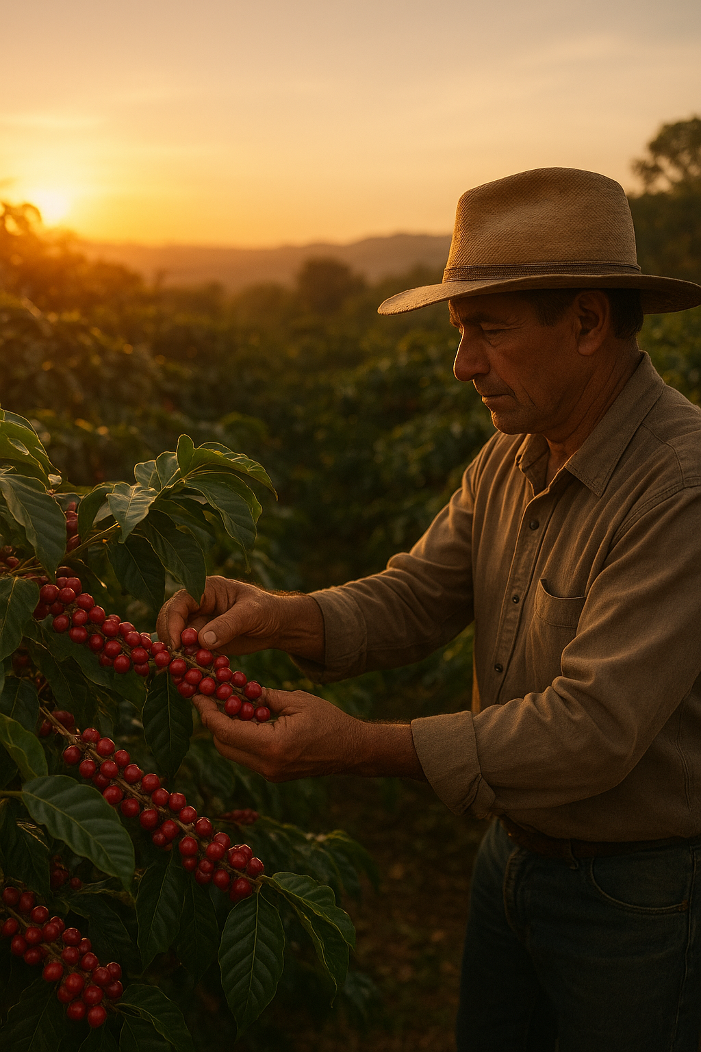 Café en el campo